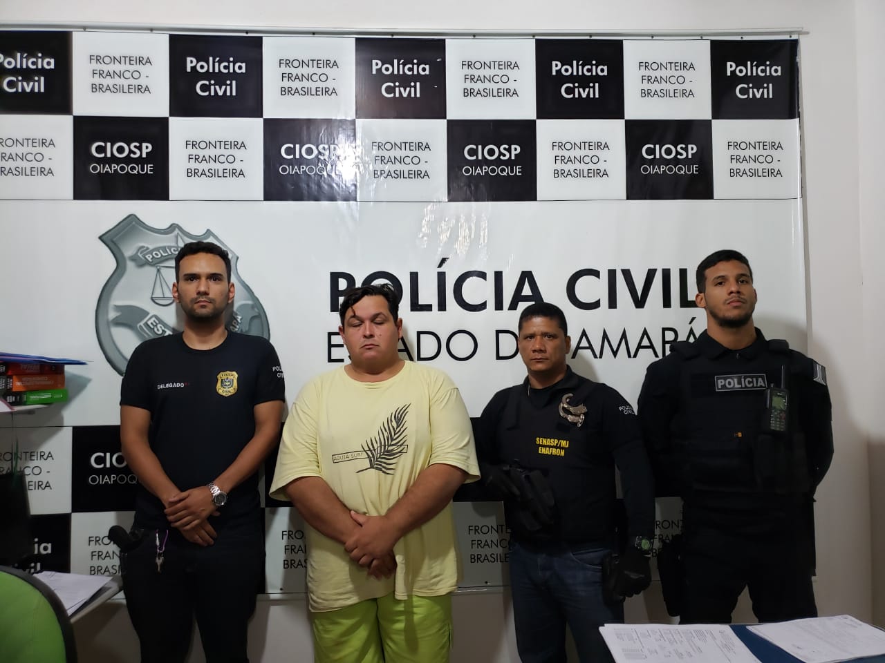 POLÍCIA CIVIL DE OIAPOQUE PRENDE HOMEM COM PRISÃO DECRETADA PELA JUSTIÇA DE PORTO VELHO/RO